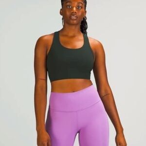 Lululemon Stash It Bra *Medium Support B/C Cup Rainforest Green Size 8